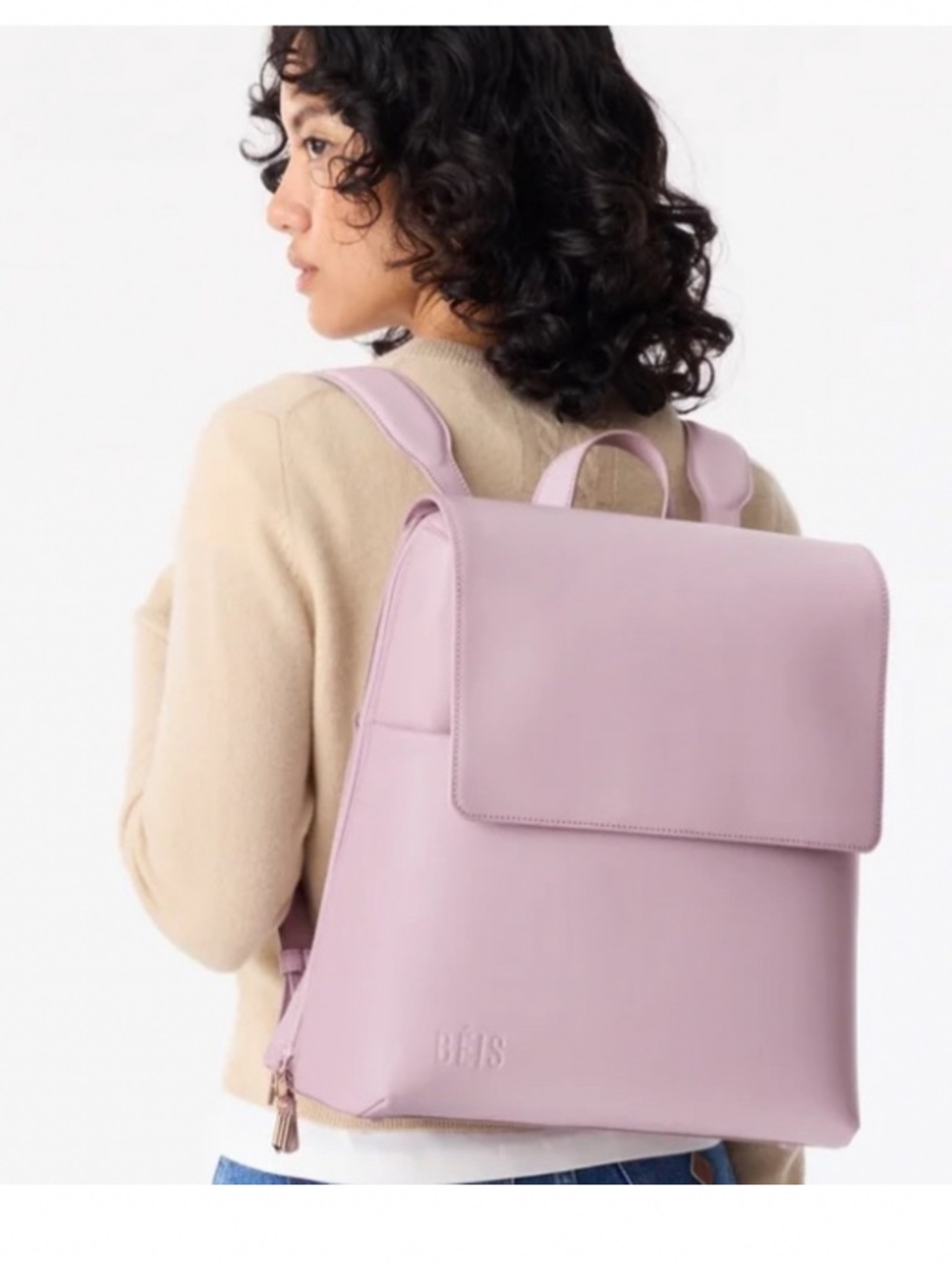 Nwot Beis Wicked Backpack In Wicked Pink View 5